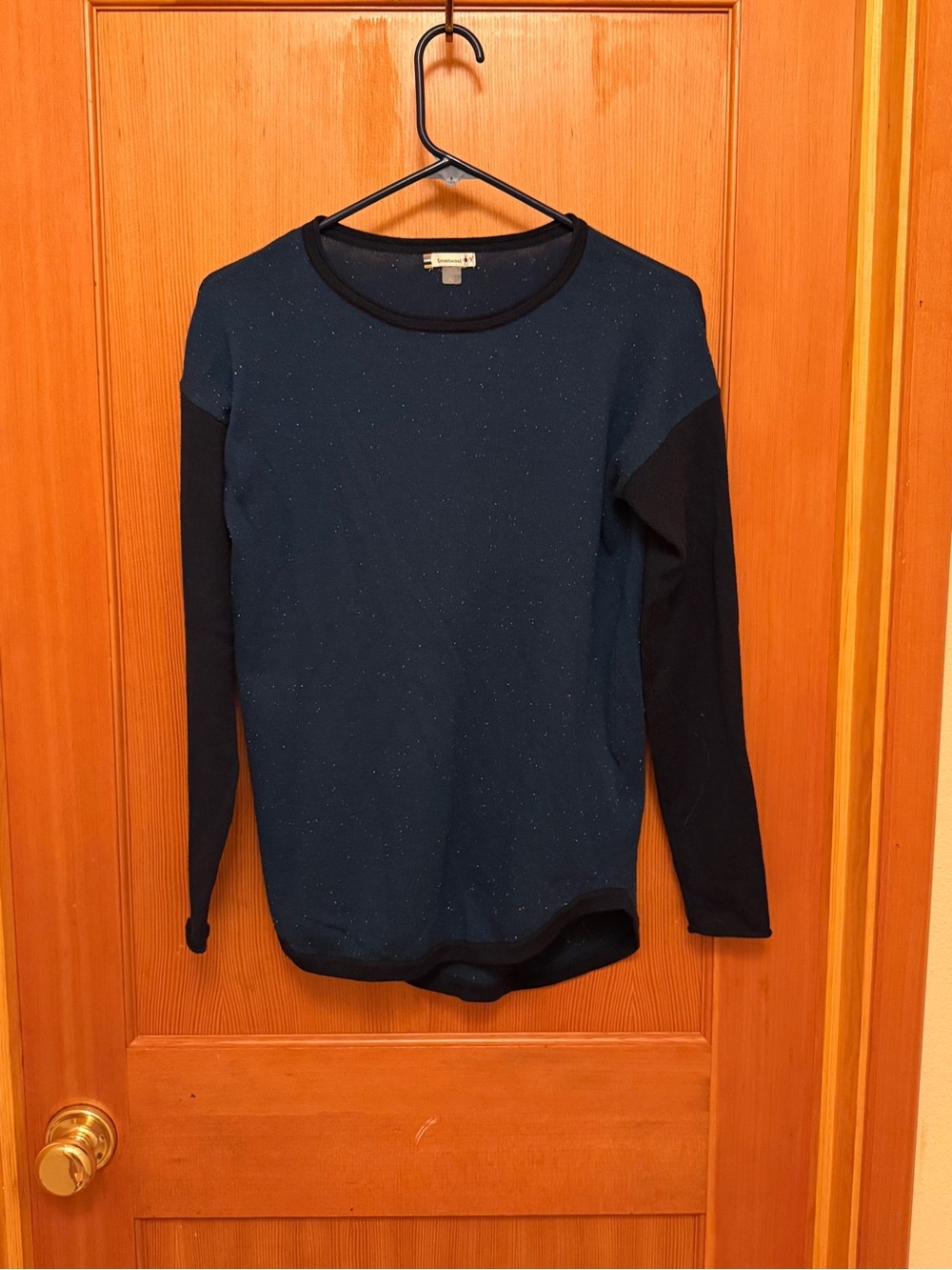 Smartwool Edgewood Colorblock Donegal Knit Merino Crew Sweater XS